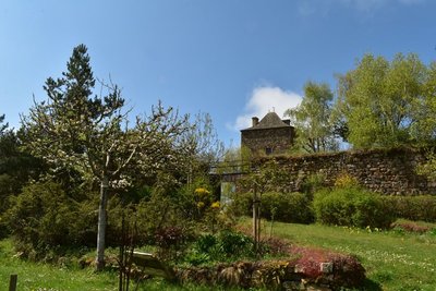 Jardin de saint-Martin-Ruynes-Margeride-Cantal-Auvergne