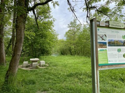 Aire de pique-nique aux bord du Rhône aux Avenières-Veyrins-Thuellin