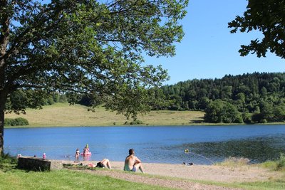 Baignade plan d'eau d'Anschald