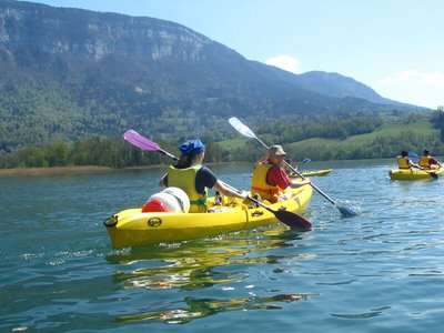Parcours d'orientation sur le lac