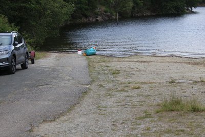 Mise à l'eau à la carrière