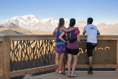 Balcon sur le Mont-Blanc aux Saisies