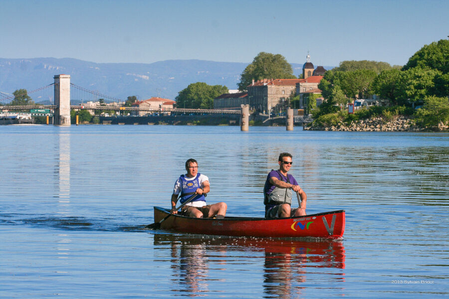 Canoë sur le Rhône