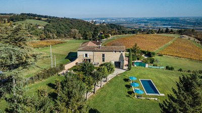 La maison vue de ciel