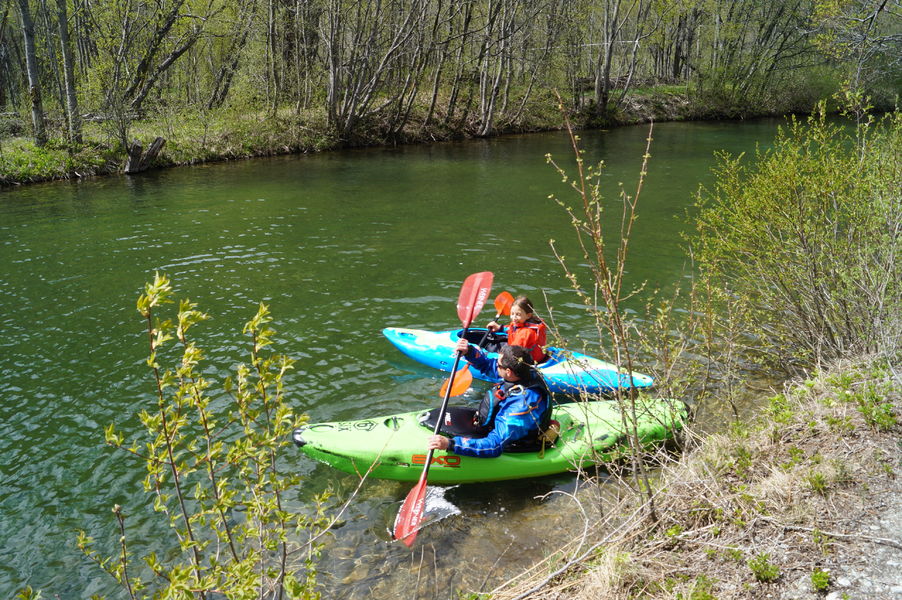 Pratiquants du kayak