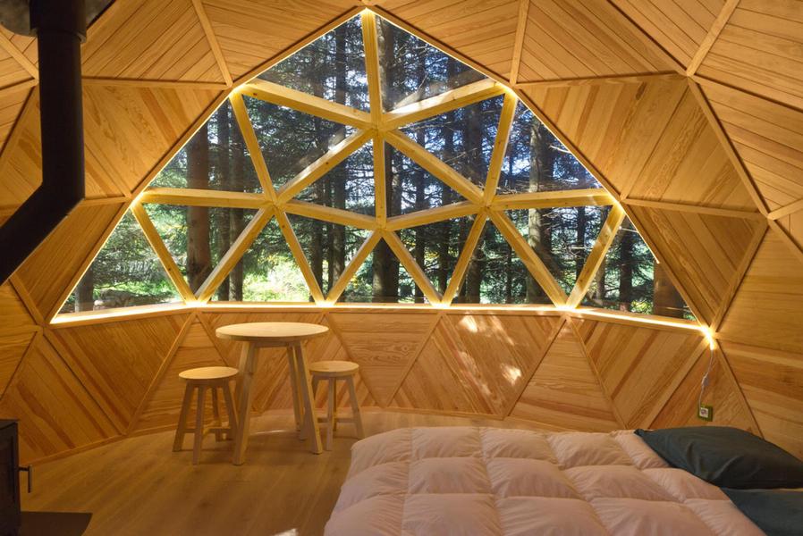 Dôme forêt intérieur