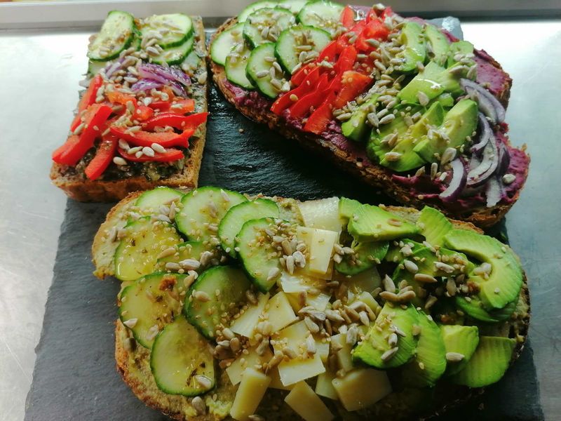 toast aux légumes