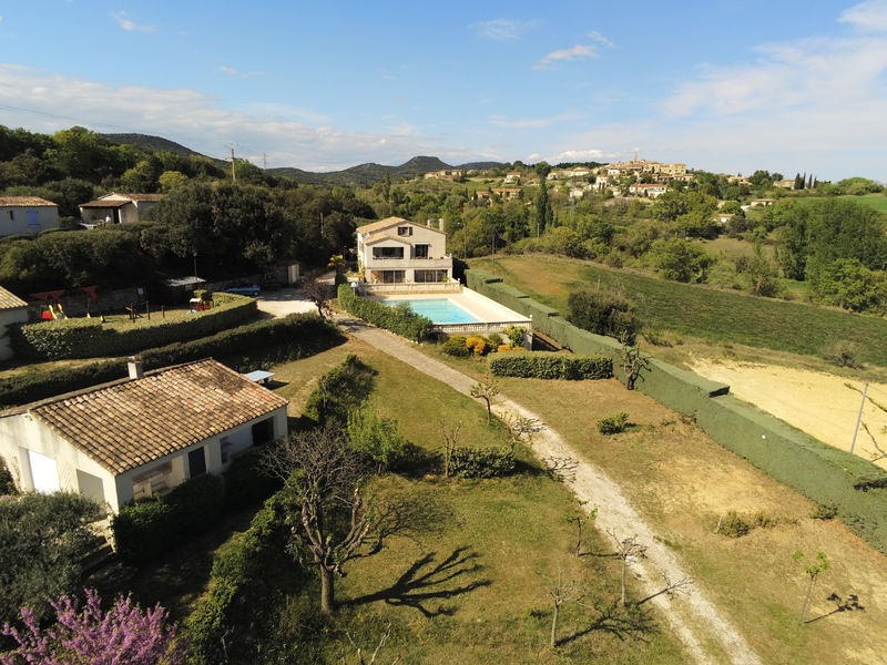 Vue drone du camping