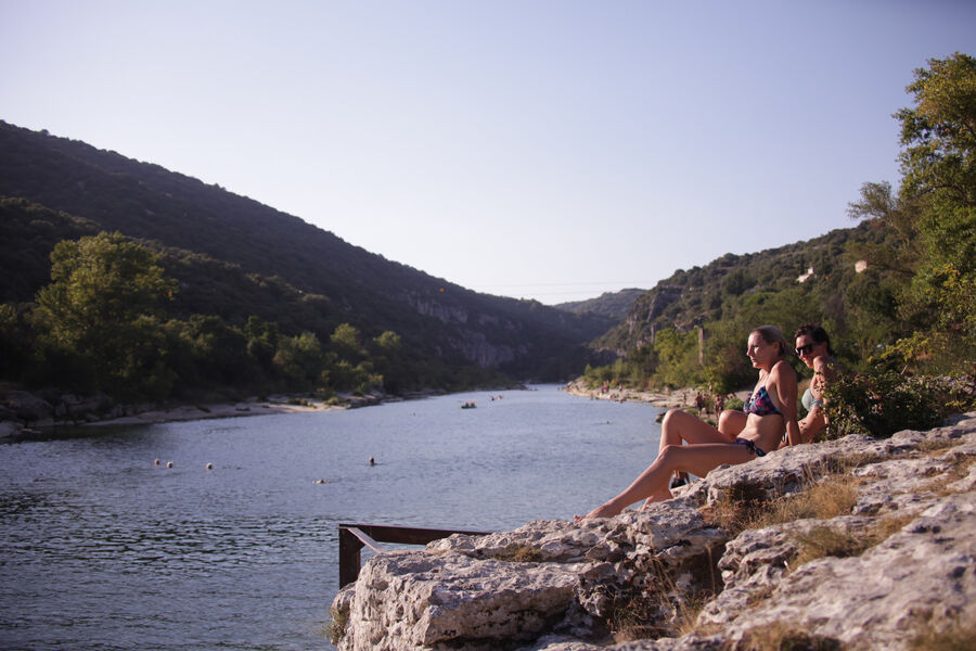 La Plage de Sauze à Saint-Martin-d'Ardèche