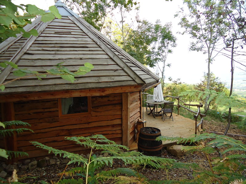 Cabane vue extérieure