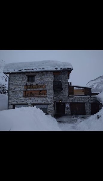 Façade extérieure du Barillon de la Rosée Blanche - Val d'Isère