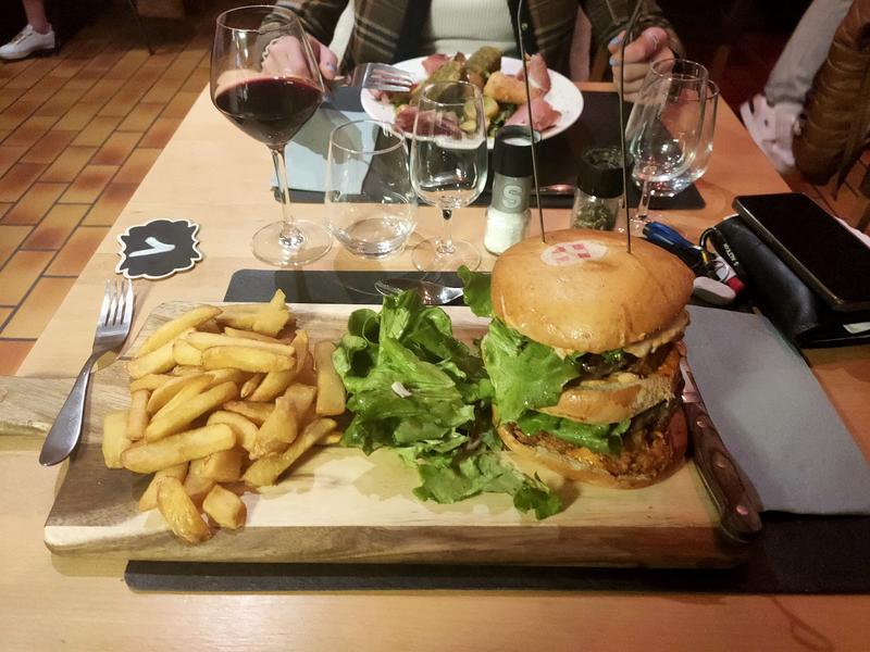 le double burger de l'auberge