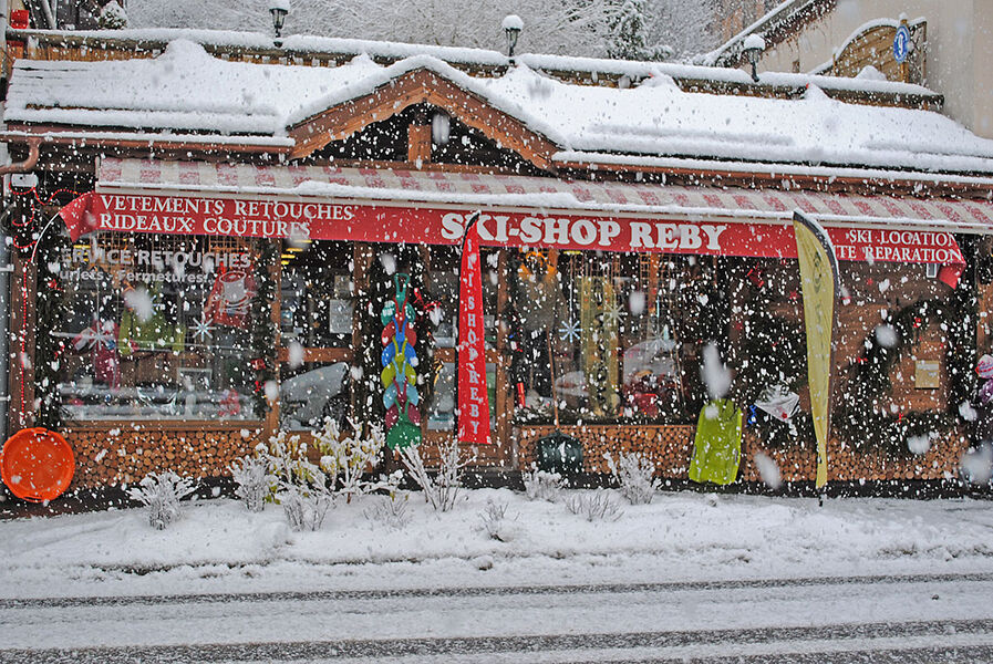 L'extérieur du magasin