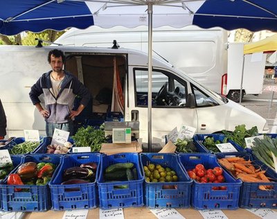 stand au marché