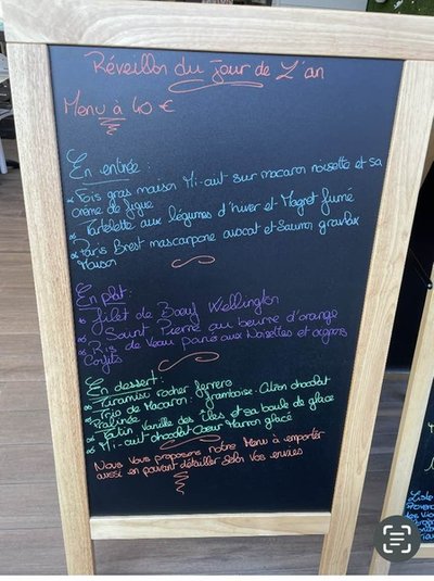 Menu de la saint-Sylvestre