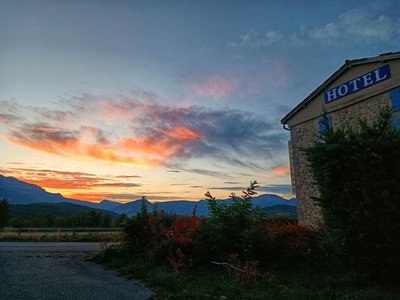 Extérieur au coucher du soleil