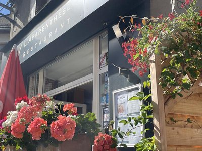 Devanture restaurant l'Aparenthèse à Corps