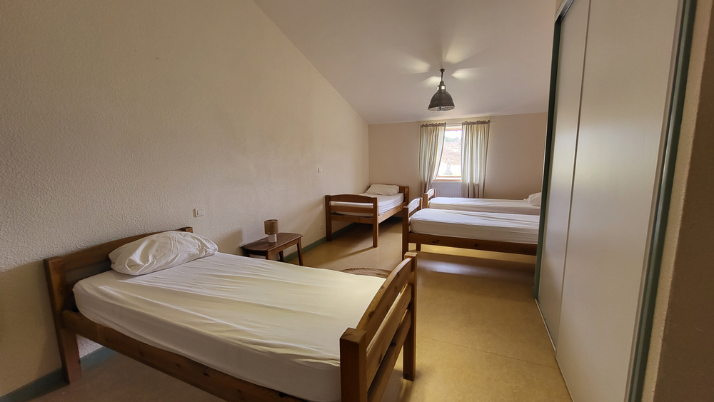 Le refuge et ses chambres