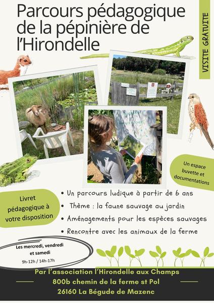 Parcours pédagogique de la pépinière de l'Hirondelle_La Bégude-de-Mazenc