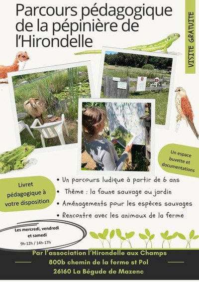 Parcours pédagogique de la pépinière de l'Hirondelle_La Bégude-de-Mazenc