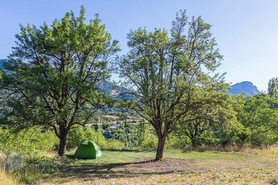 Un emplacement pour tente