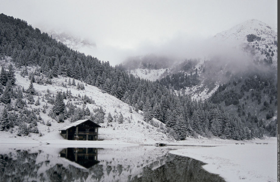 Maison de la Réserve naturelle nationale du Plan de Tuéda (hiver)