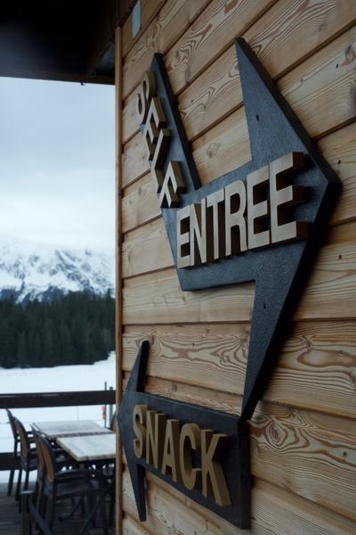 Photo panneaux self snack restaurant la Salinière Chamrousse