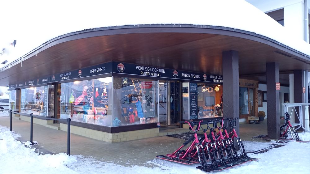 devanture vue depuis écoles de ski