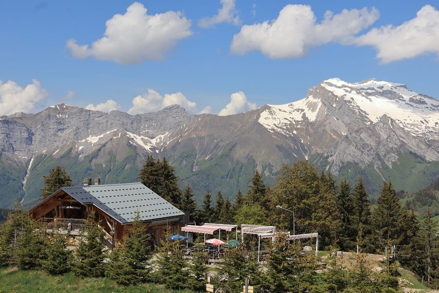 Vue Auberge des Fontanettes - Le Bouchet-Mont-Charvin