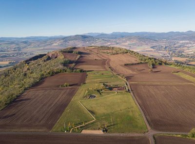 Vue du plateau de Corent