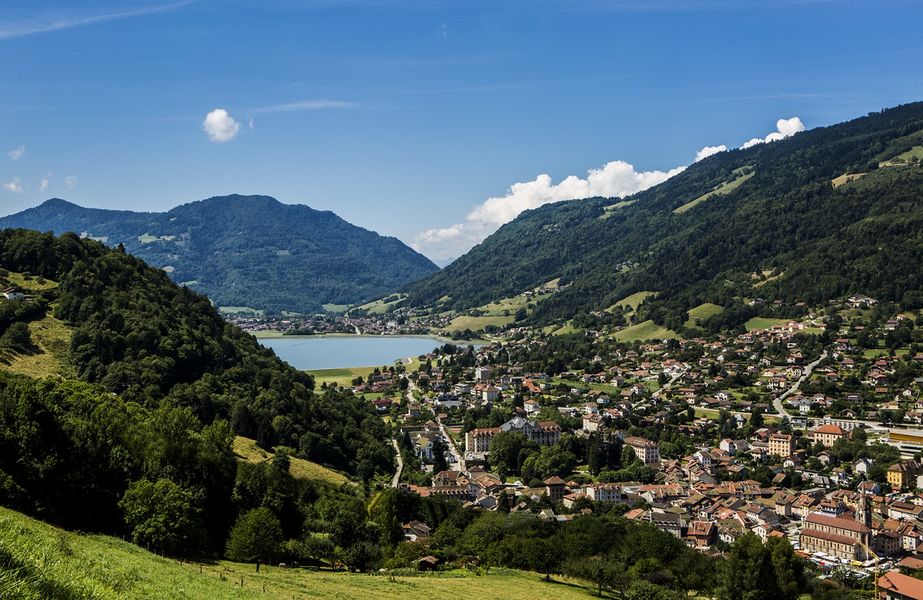 Vue sur Allevard, Isère