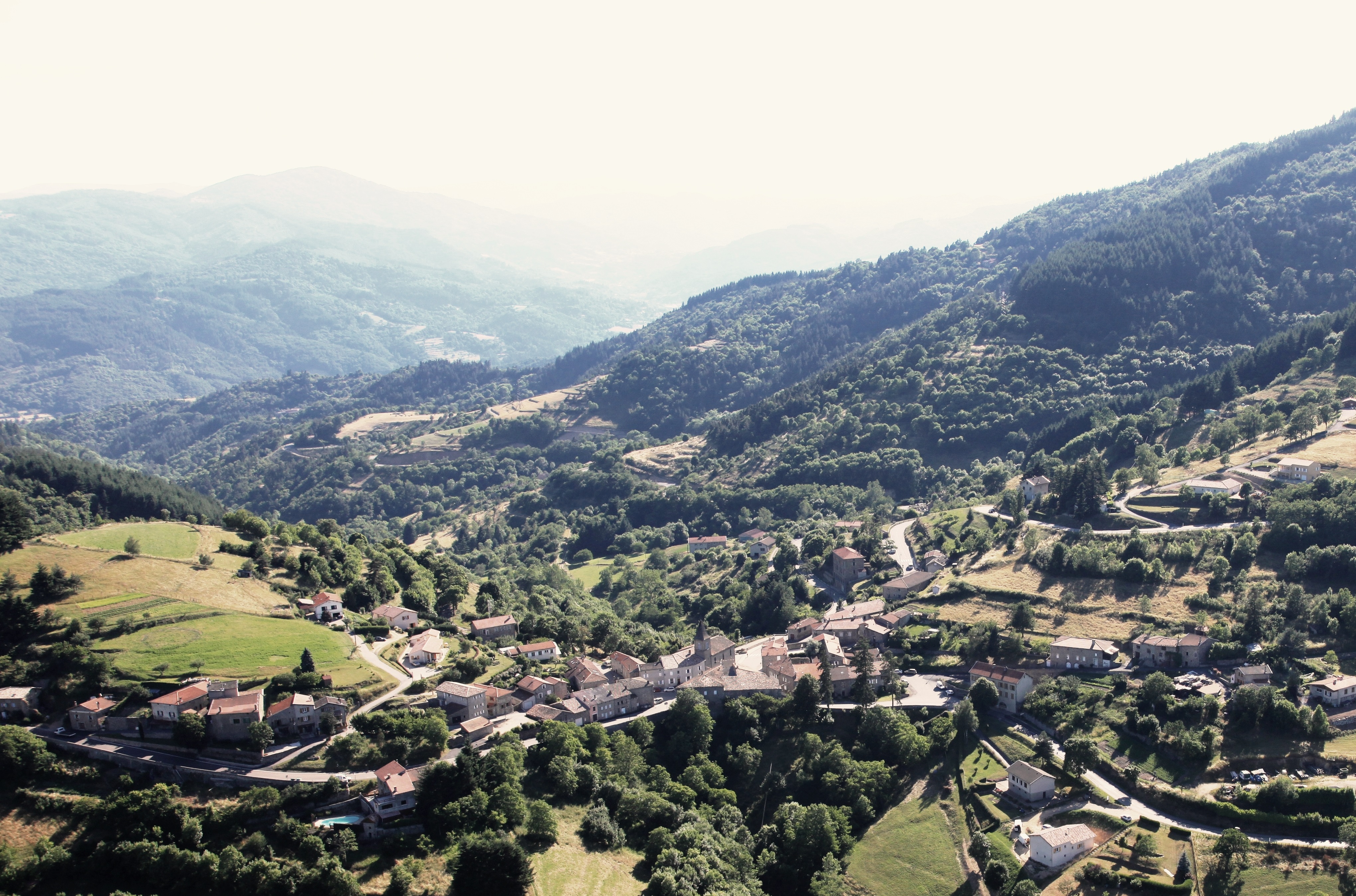 vue aérienne des Nonières