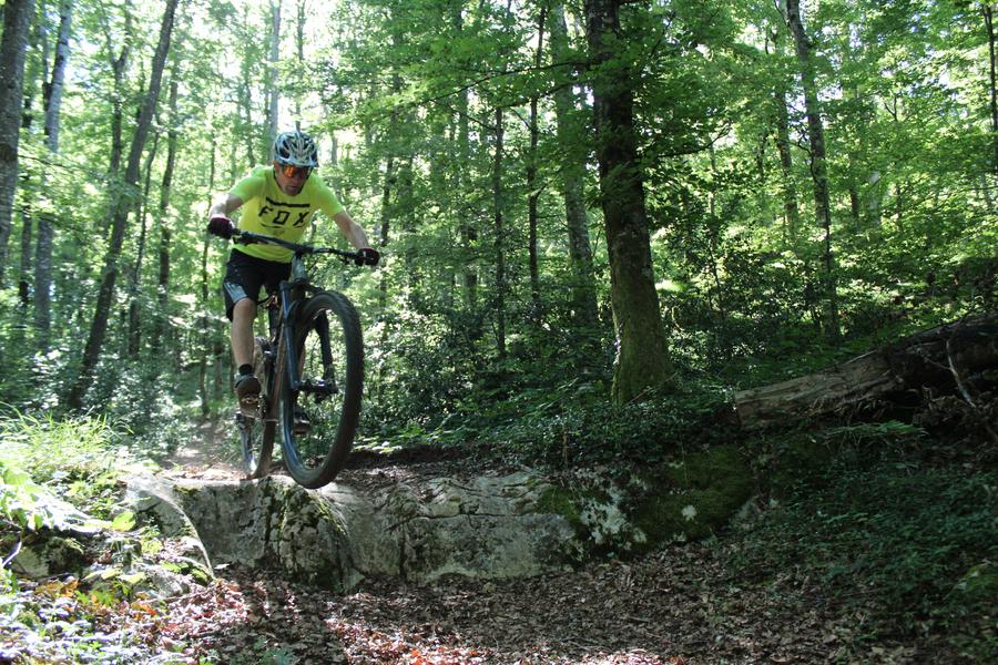 Parcours VTT 54 bleu - Arans et les Hauts d'Evosges - Espace FFC Ain Forestière