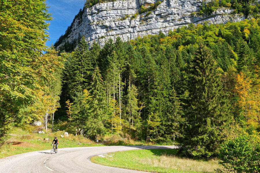 passage au Col de la Cluse