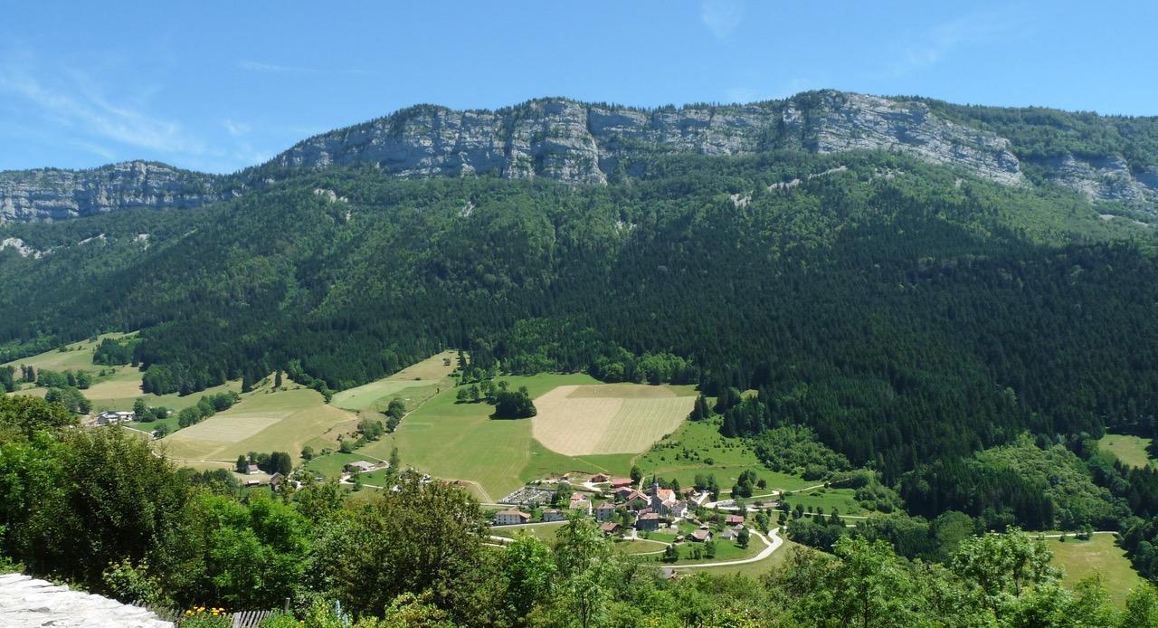 Vue depuis le hameau des Glénats