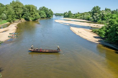 Descente de l'Allier avec les "Bateliers de la Chavane", aux environs de Château-sur-Allier (03)