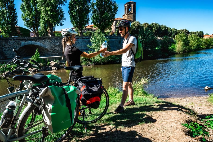 Pause sur la Via Allier à Langeac