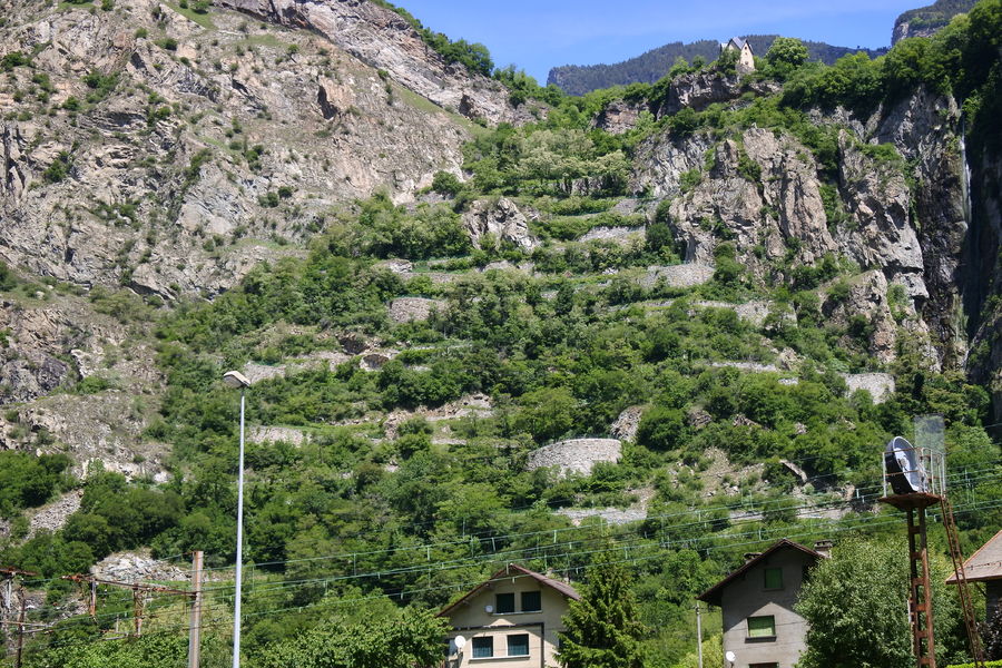 lacet depuis le village de Pontamafrey