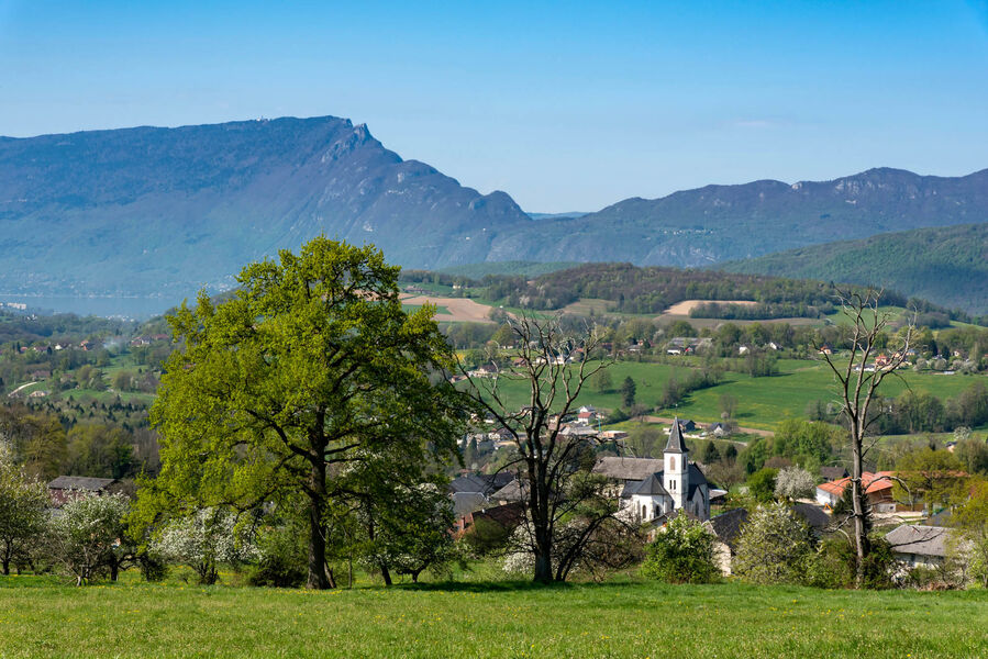 Vue sur St Offenge et la dent du Chat